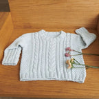 Caspian Sweater Baby (Norsk) - Strikkeopskrift