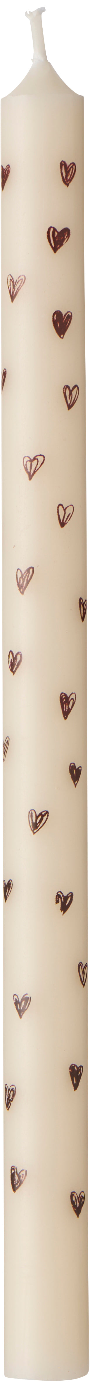 Kertelys m/brune hjerter