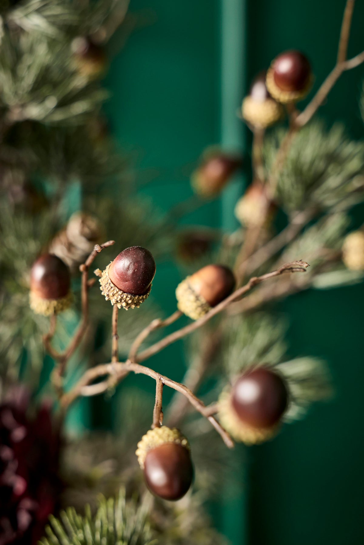 Silkeblomst Acorn L:56 cm Grøn/Brun