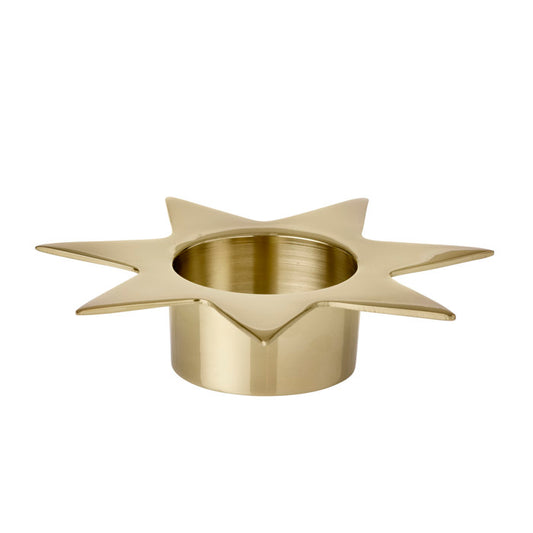 Candle Holder Metro Star Gold - Den Gamle Mølle