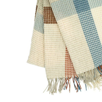 Waffle Plaid Terracota, Blue, Brown