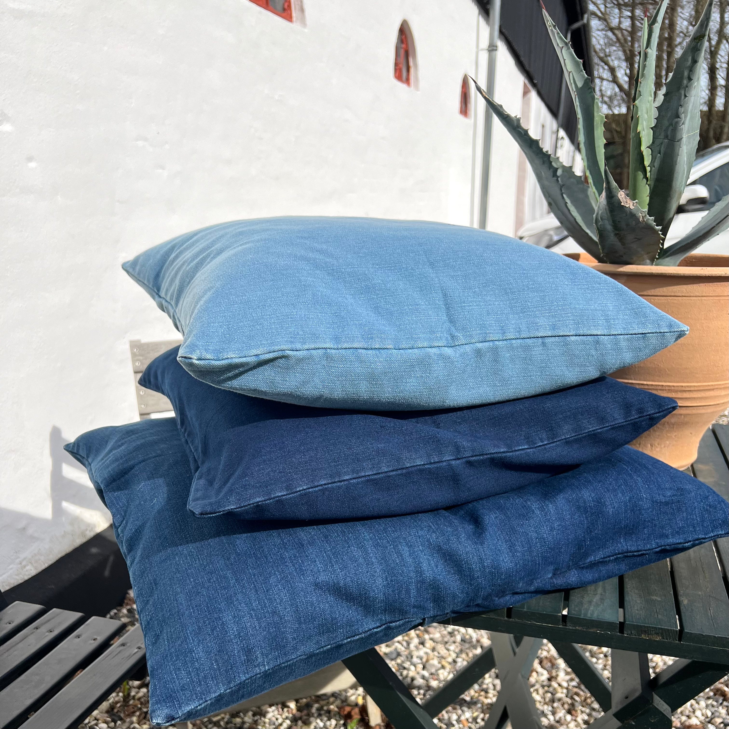 Denim Pudebetræk 50x50