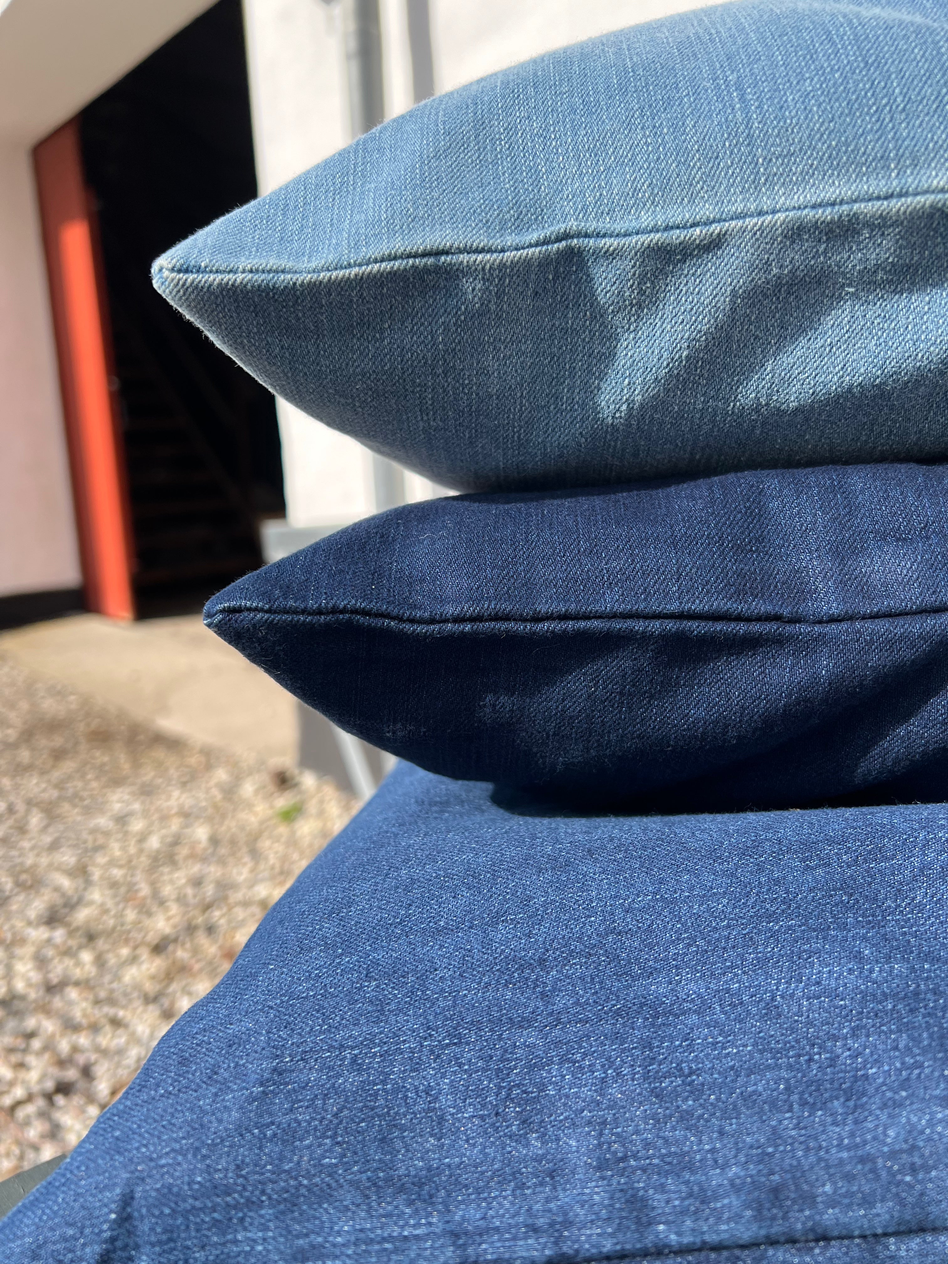Denim Pudebetræk 60x60