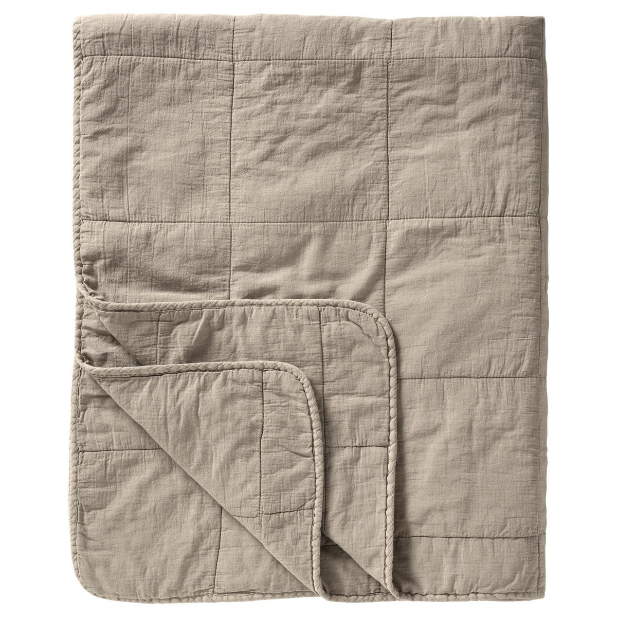 Vintage Quilt Sengetæppe Linen