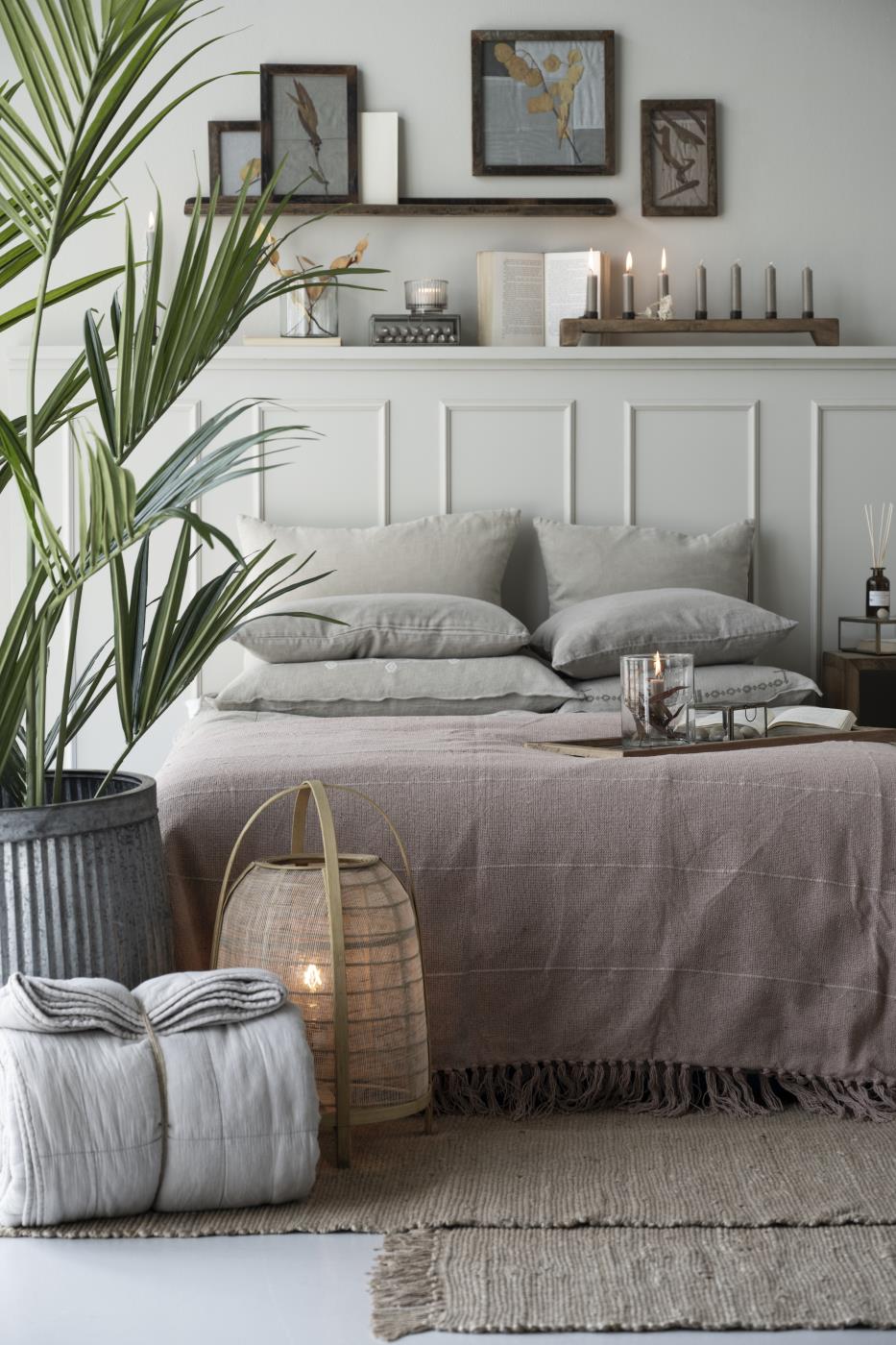 Vintage Quilt Sengetæppe Ash Grey