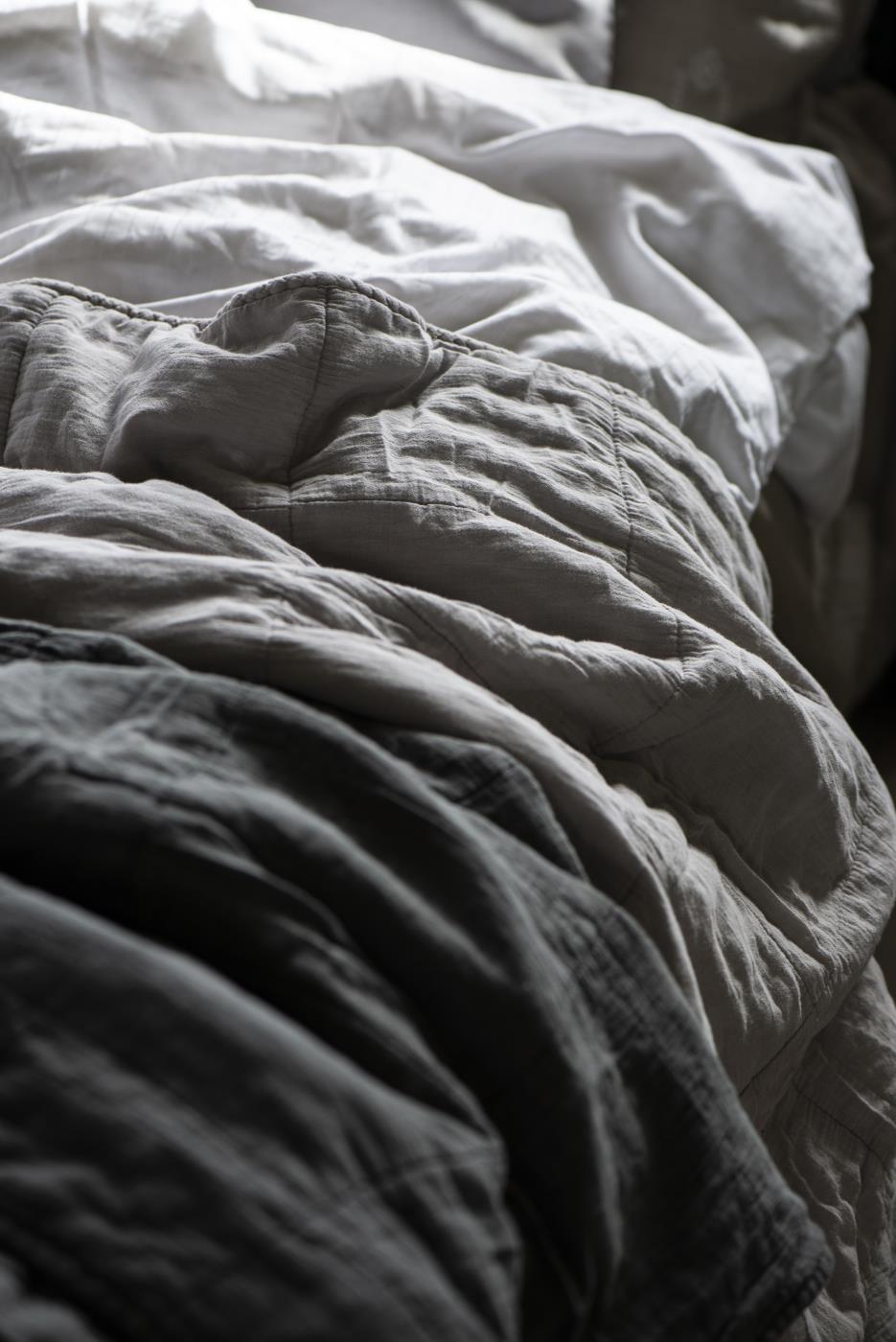 Vintage Quilt Sengetæppe Ash Grey