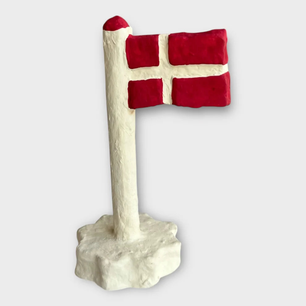 Håndlavet Dansk Flag 10 cm