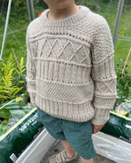 Ingrid Sweater Junior - Strikkeopskrift