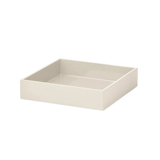 Lacquer Square Tray Cream