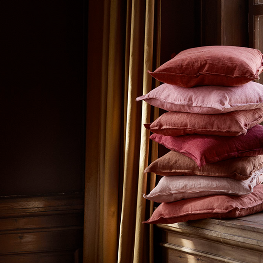 Pudebetræk Linen Old Rose