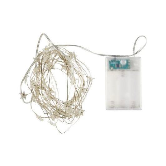 Lyskæde m/Stjerner Indendørs - Den Gamle Mølle