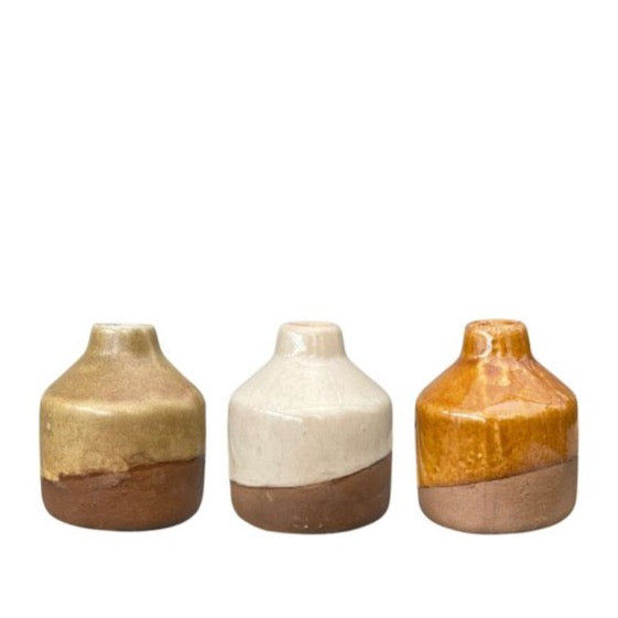 Malene Vase Beige Mix Ø6,5