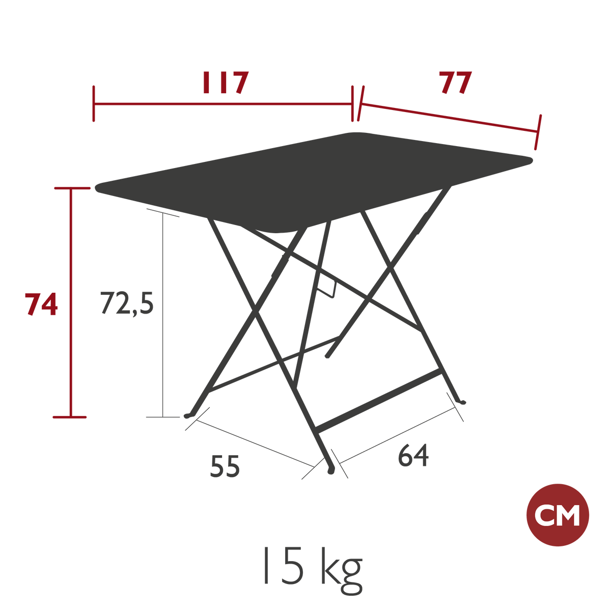 Bistro Table 117x77