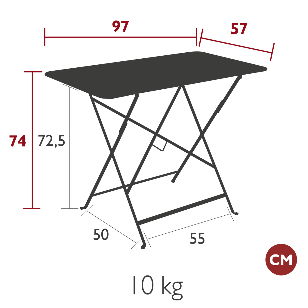Bistro Table 97x57