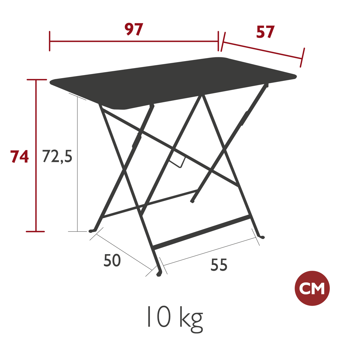 Bistro Table 97x57