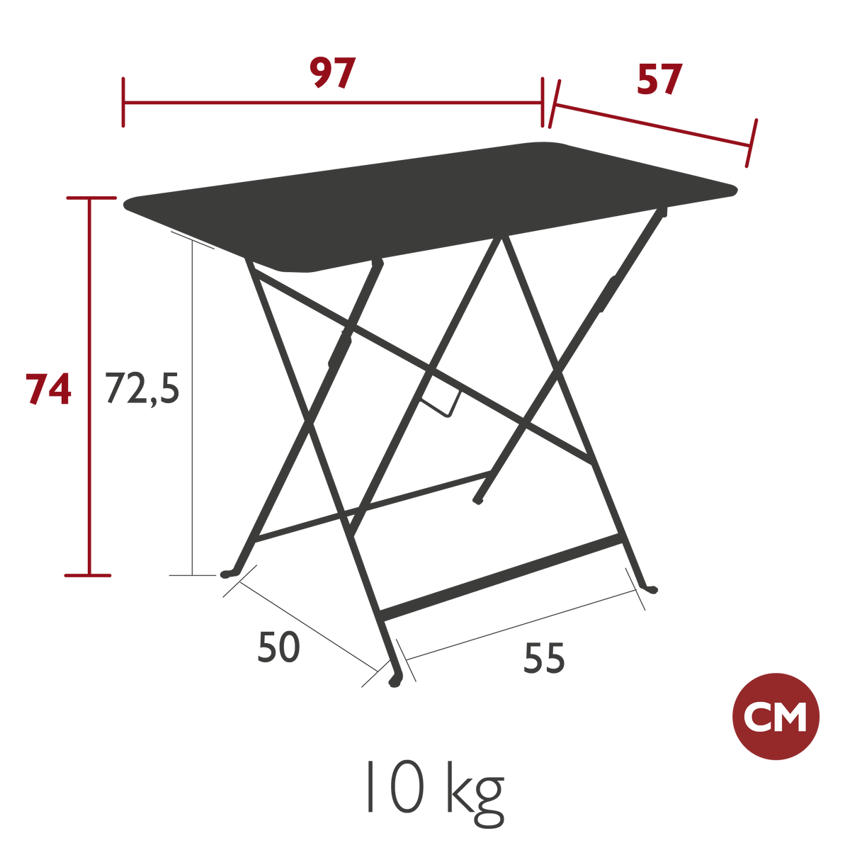 Bistro Table 97x57