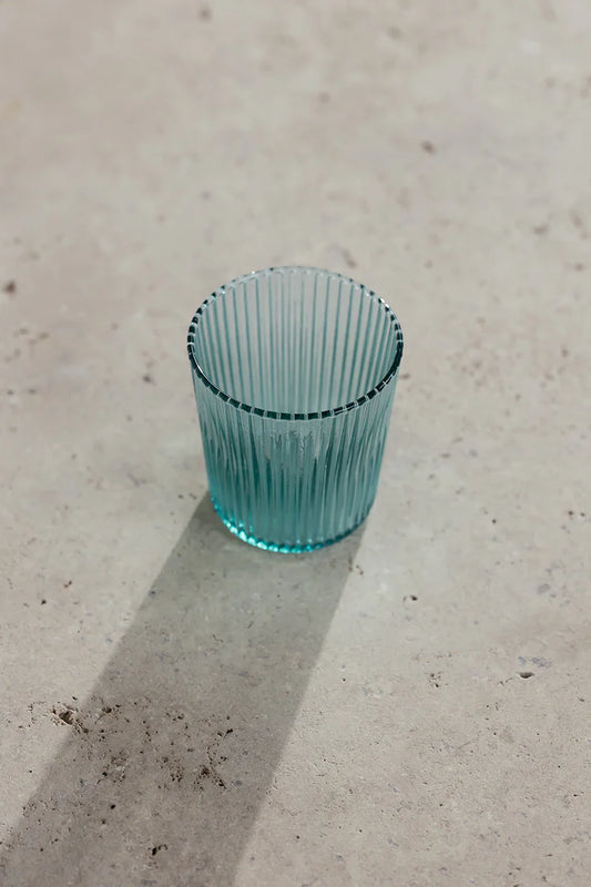 Ribbed Elegance Water Glasses Lucky