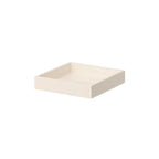 Lacquer Square Tray Cream 13,5x13,5