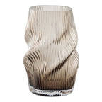 Vase Mundblæst Glas Brun