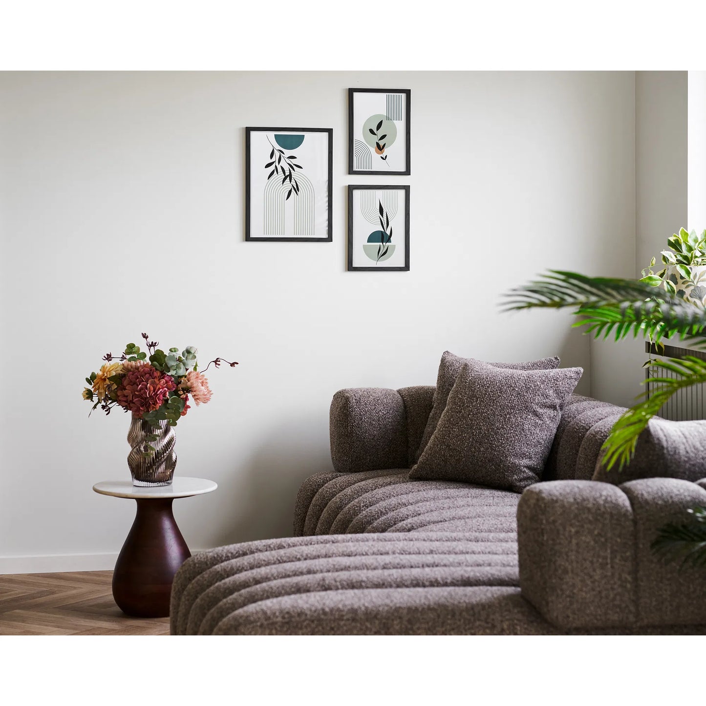 Vase Mundblæst Glas Brun