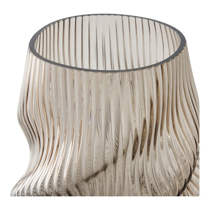 Vase Mundblæst Glas Brun