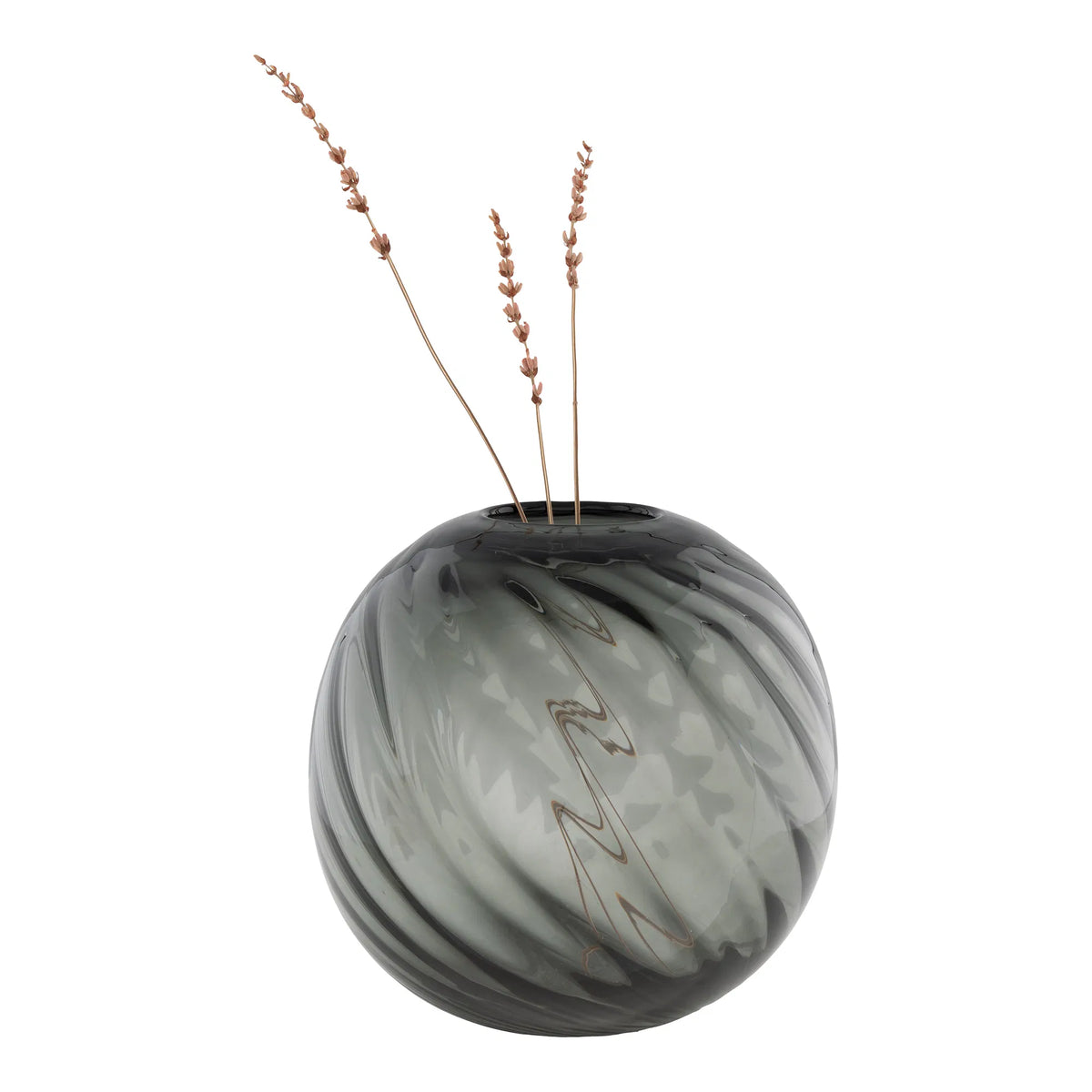 Vase, grå, ø20x19 cm
