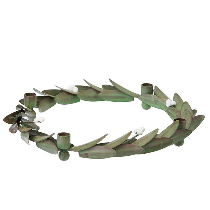 Advent Candle Holder Leaf 20cm Ming