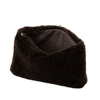 Ally Clutch Dark Brown